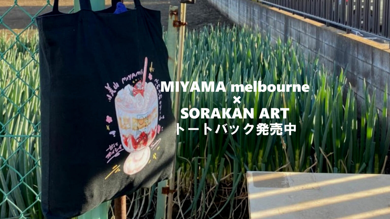 MIYAMA melbourne ×そらかん　トートバック発売中